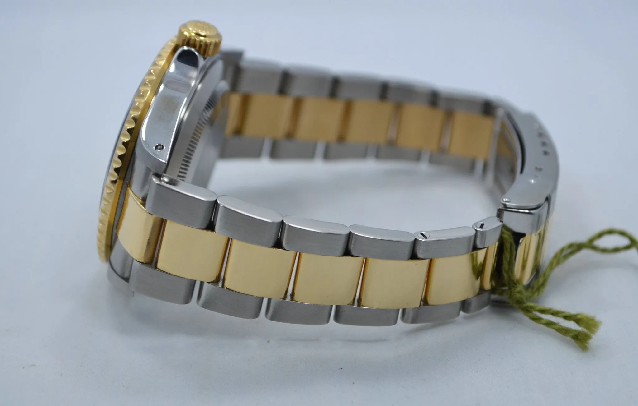 2002 Rolex Submariner 16613 Steel 18K Gold Blue "Y" Serial Box Papers Watch