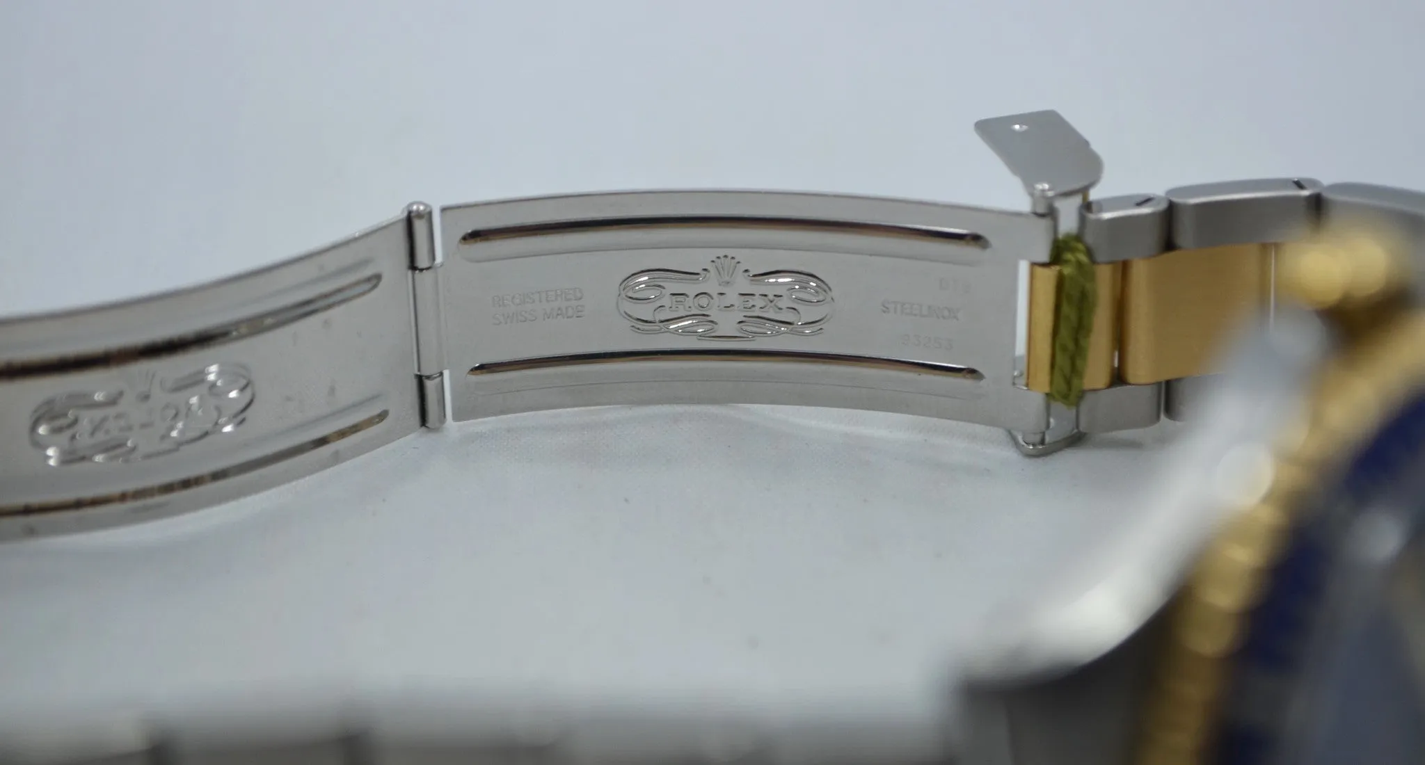 2002 Rolex Submariner 16613 Steel 18K Gold Blue "Y" Serial Box Papers Watch