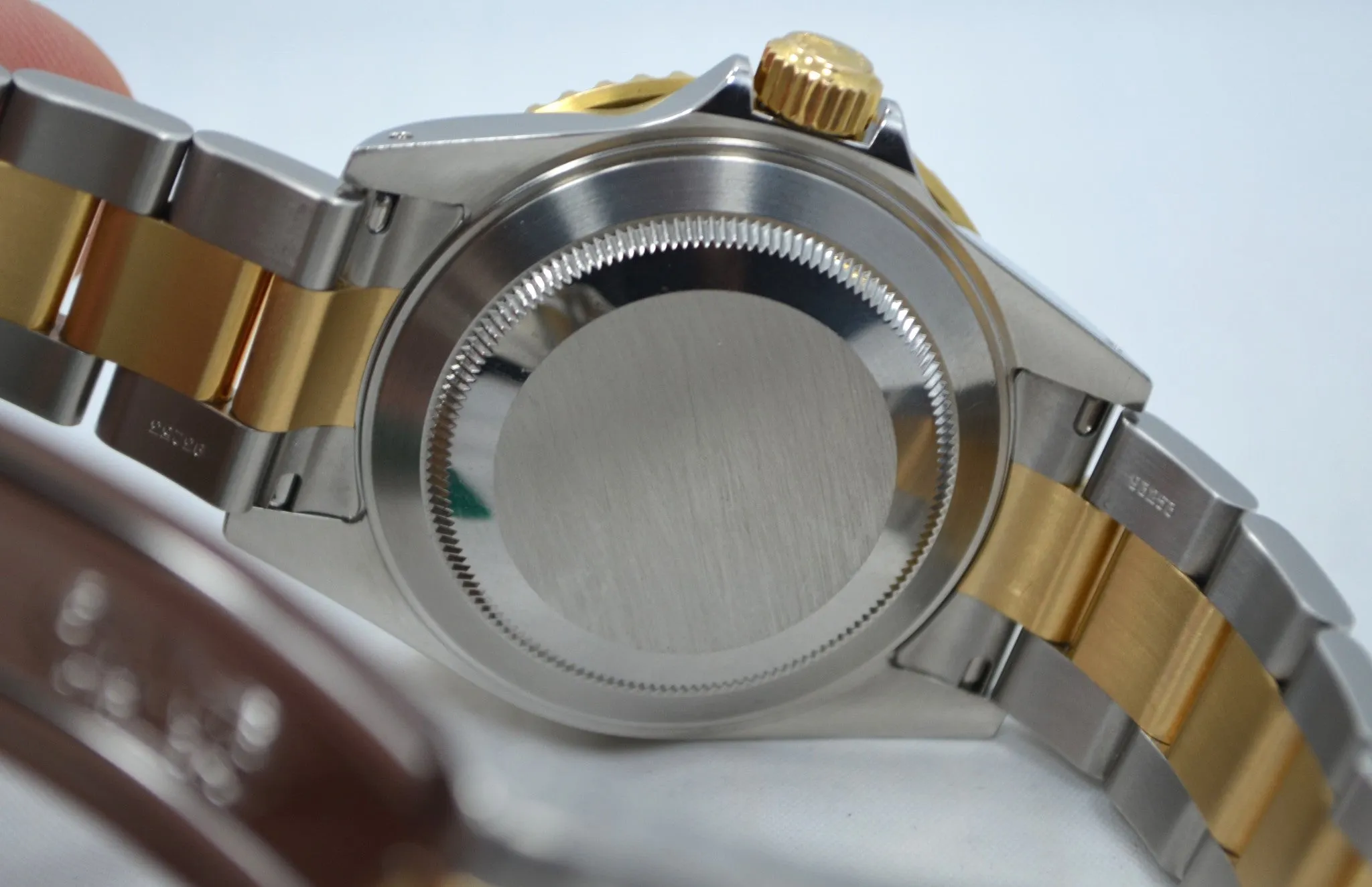 2002 Rolex Submariner 16613 Steel 18K Gold Blue "Y" Serial Box Papers Watch