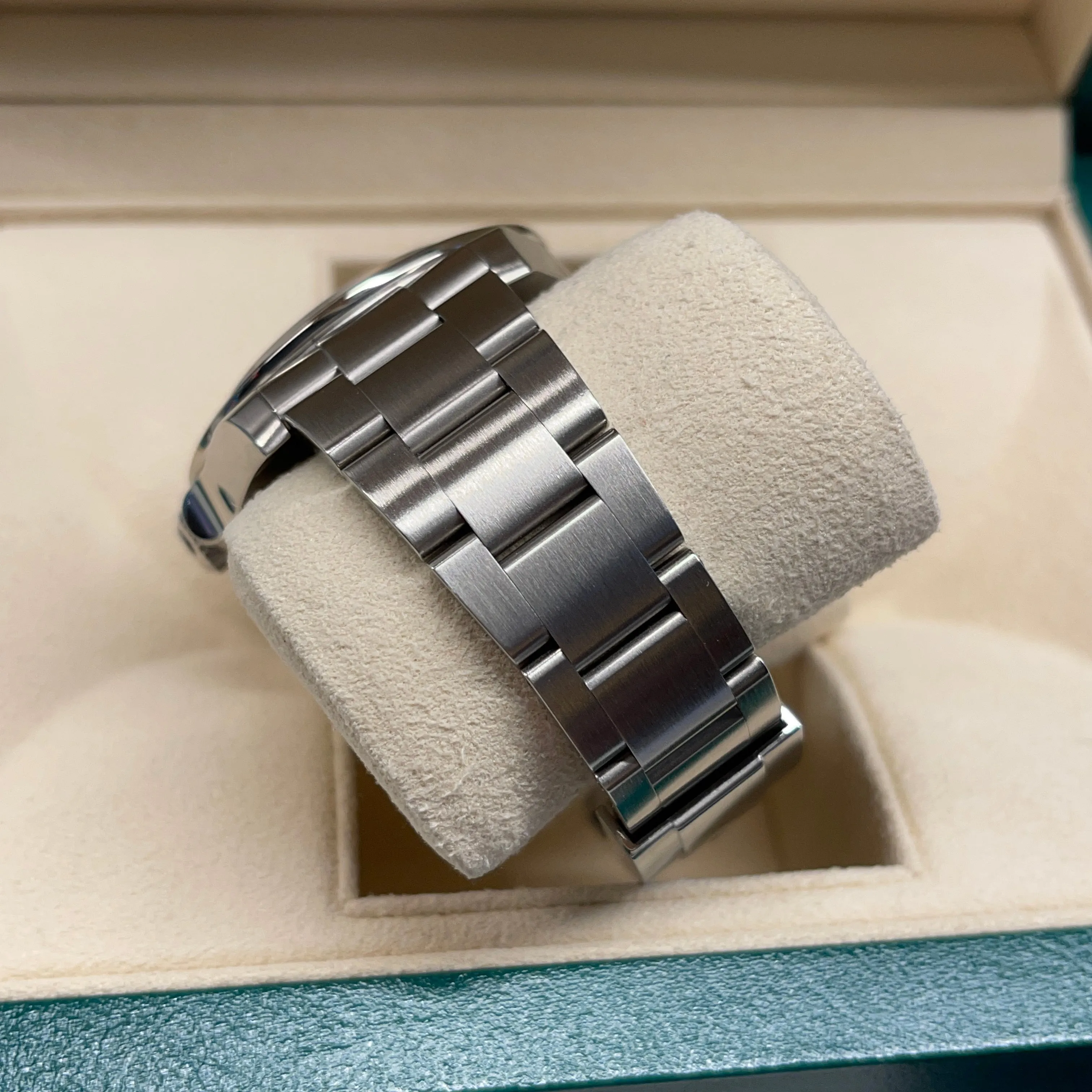2014 Rolex Explorer II 216570 Stainless Steel GMT Oyster Black Wristwatch Box Papers