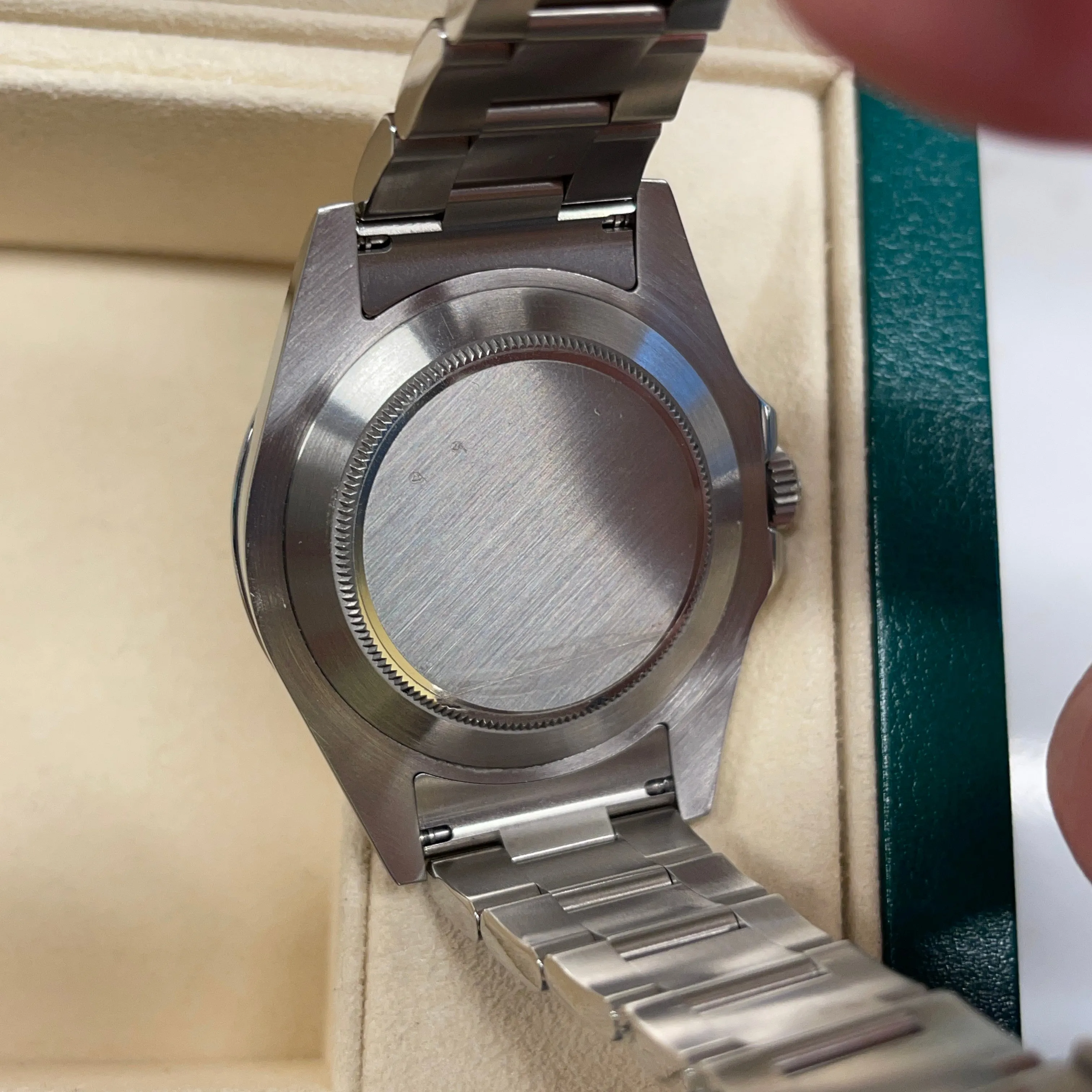 2014 Rolex Explorer II 216570 Stainless Steel GMT Oyster Black Wristwatch Box Papers