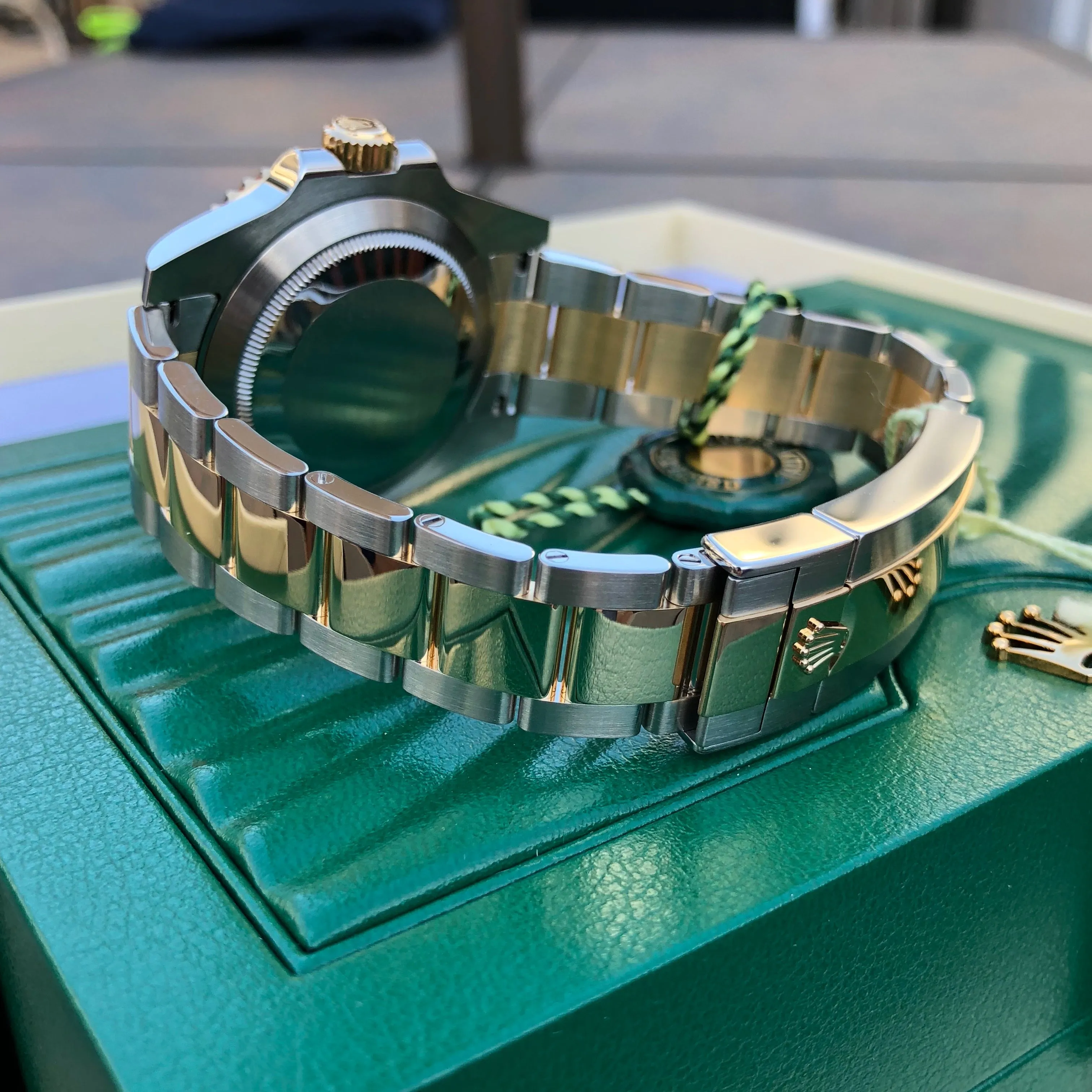 2015 Rolex Submariner 116613 LN Black Two Tone Gold Steel Automatic Ceramic Wristwatch Box Papers