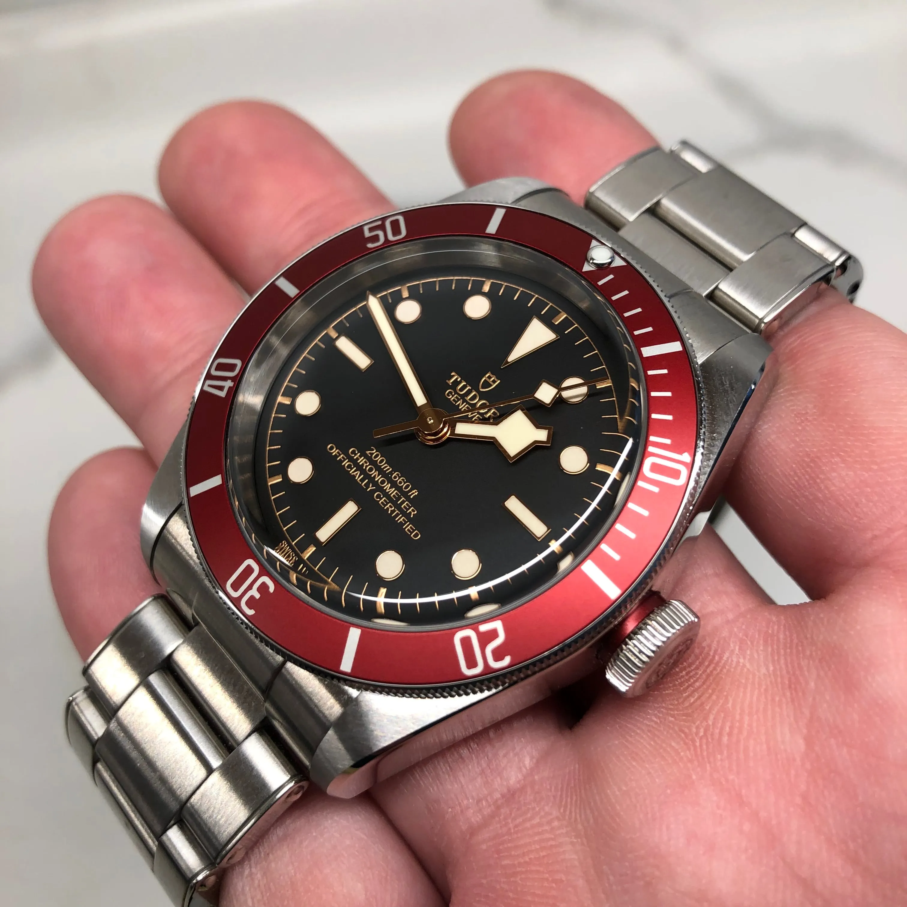2022 Tudor Heritage Black Bay 79230R Red Bezel Automatic 41mm Wristwatch Box Papers
