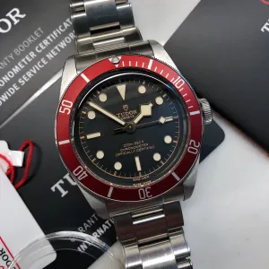 2022 Tudor Heritage Black Bay 79230R Red Bezel Automatic 41mm Wristwatch Box Papers