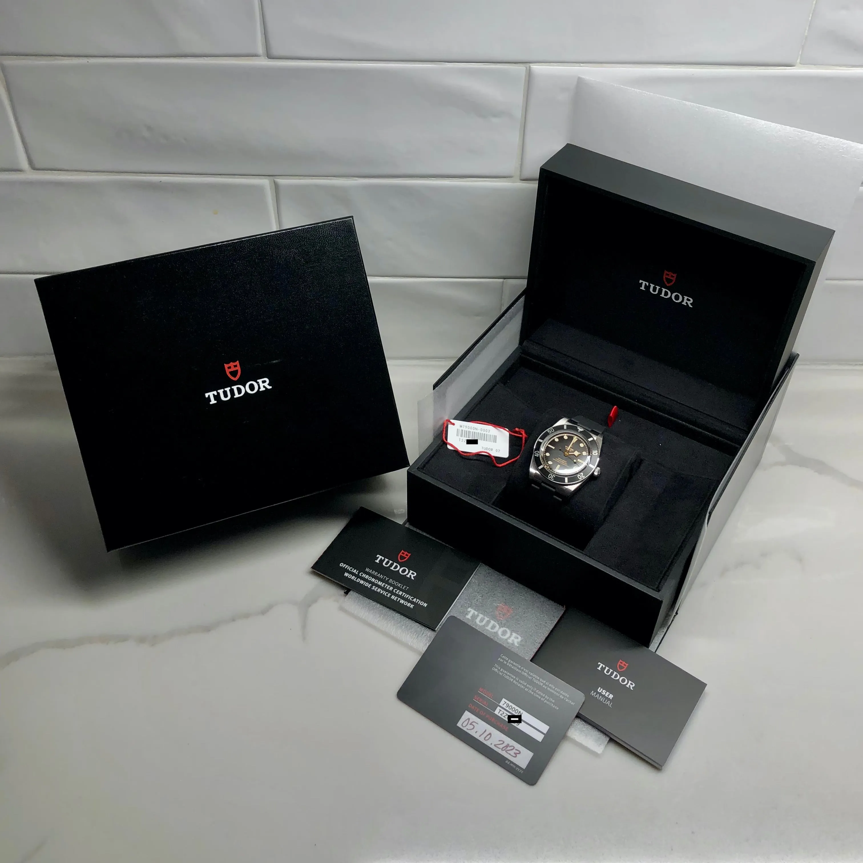 2023 Tudor Black Bay 54 79000N Black Steel Rubber Wristwatch with Box and Papers