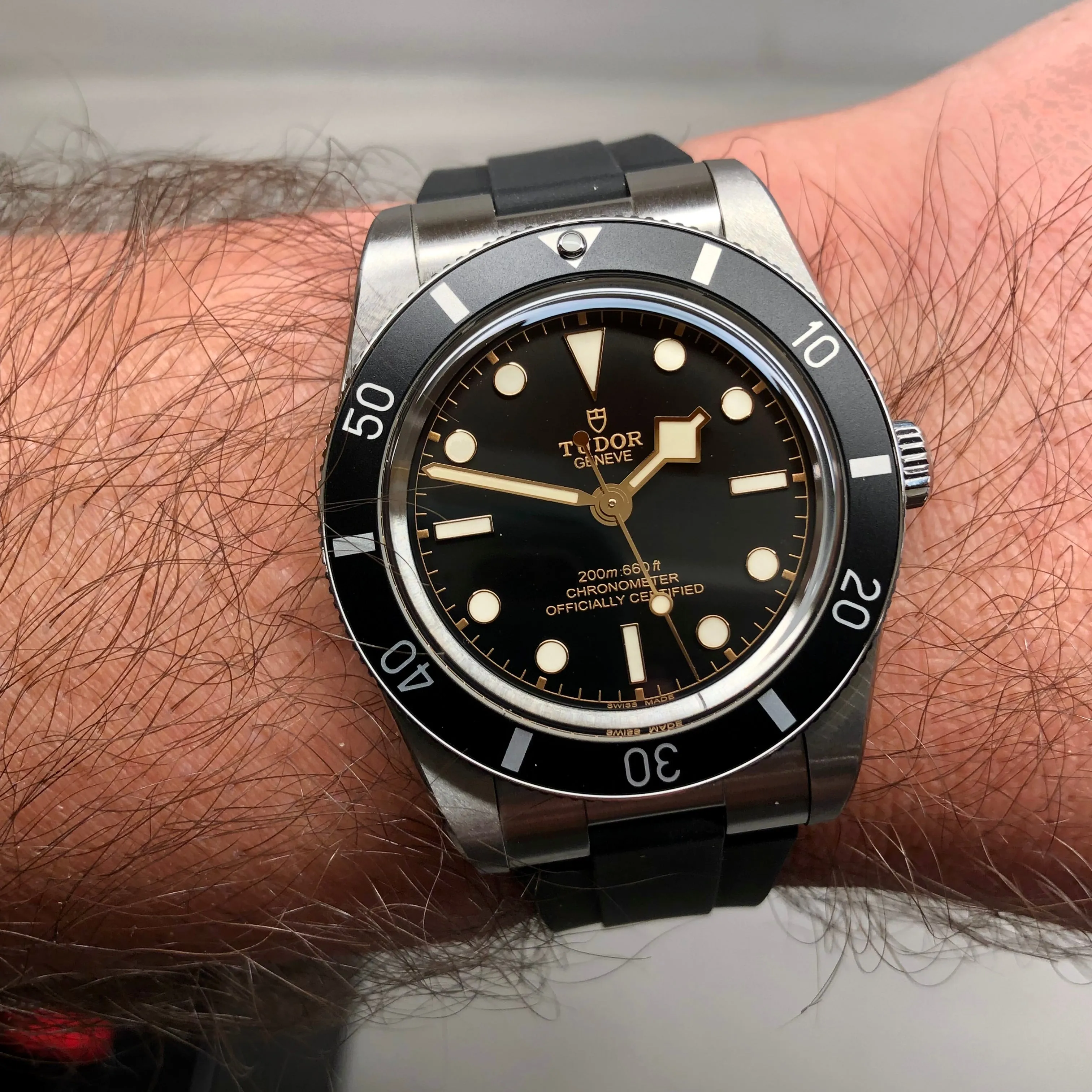 2023 Tudor Black Bay 54 79000N Black Steel Rubber Wristwatch with Box and Papers