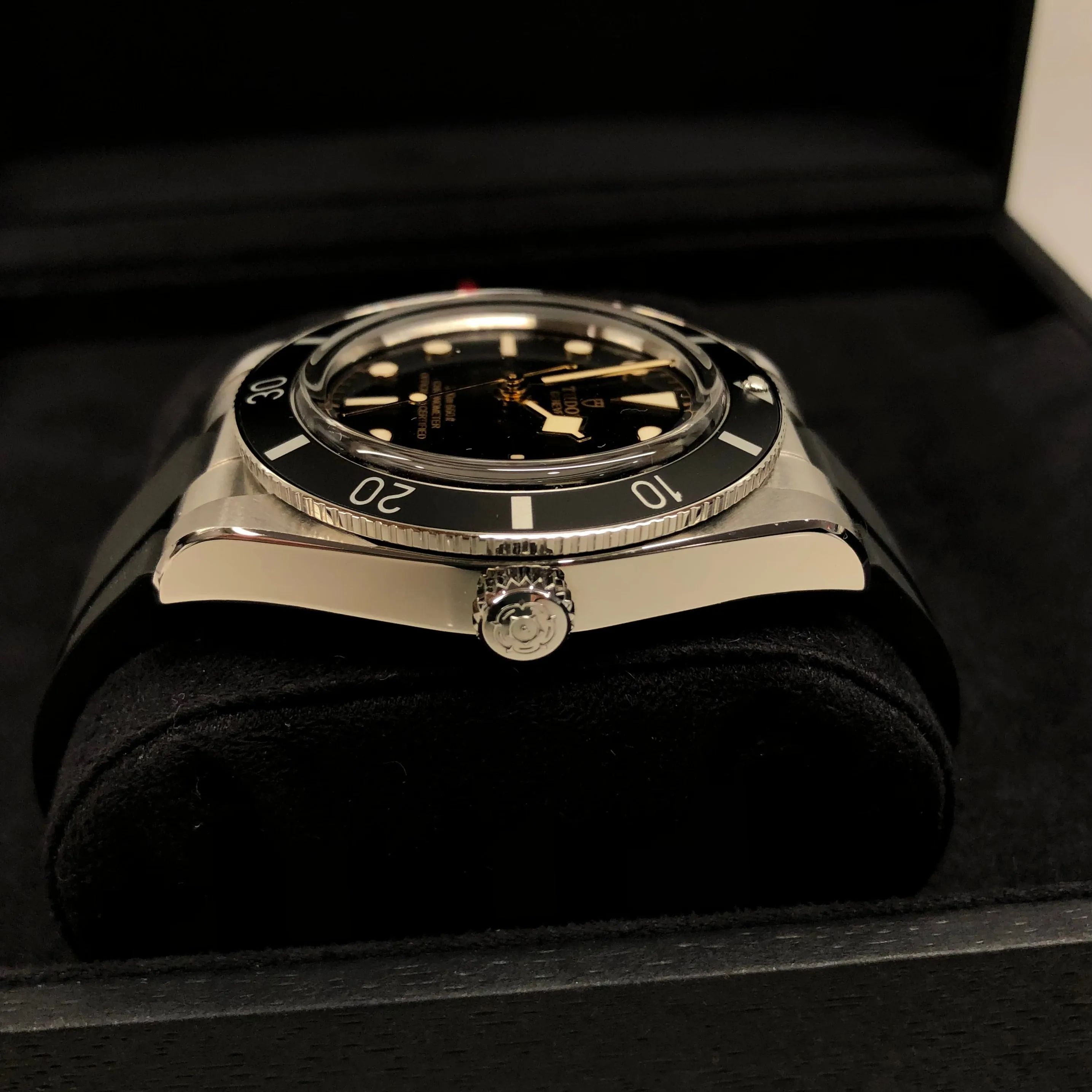 2023 Tudor Black Bay 54 79000N Black Steel Rubber Wristwatch with Box and Papers