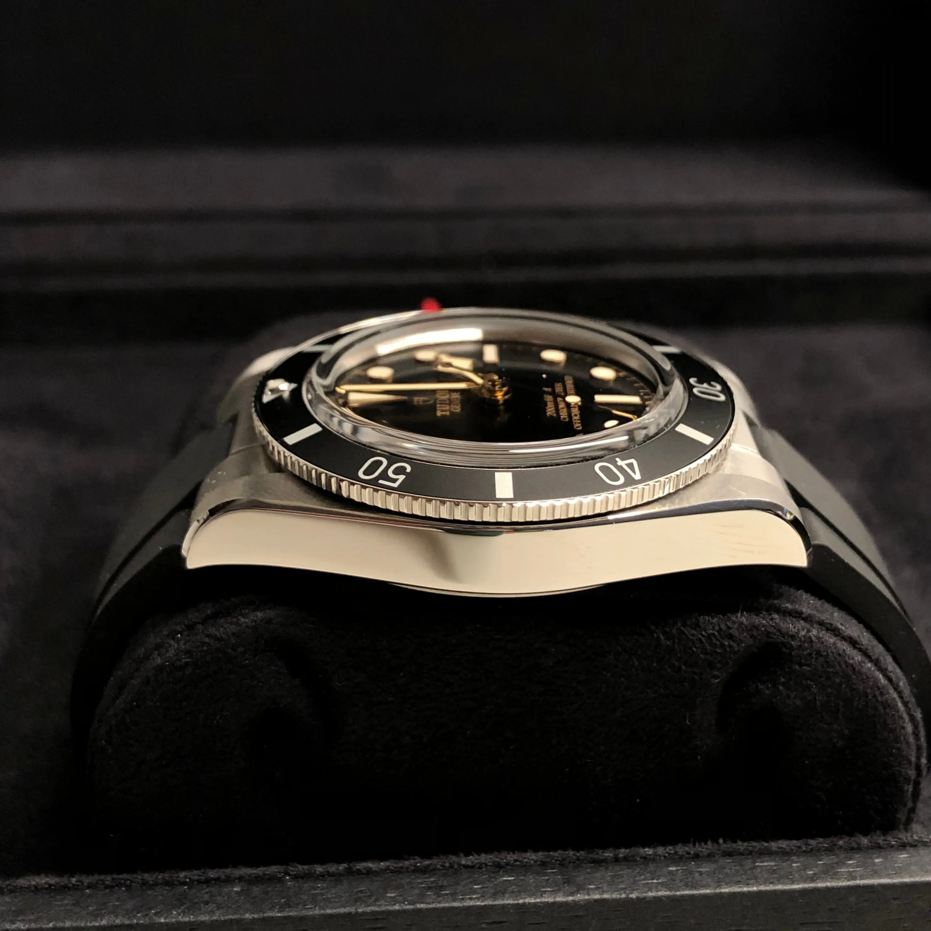 2023 Tudor Black Bay 54 79000N Black Steel Rubber Wristwatch with Box and Papers