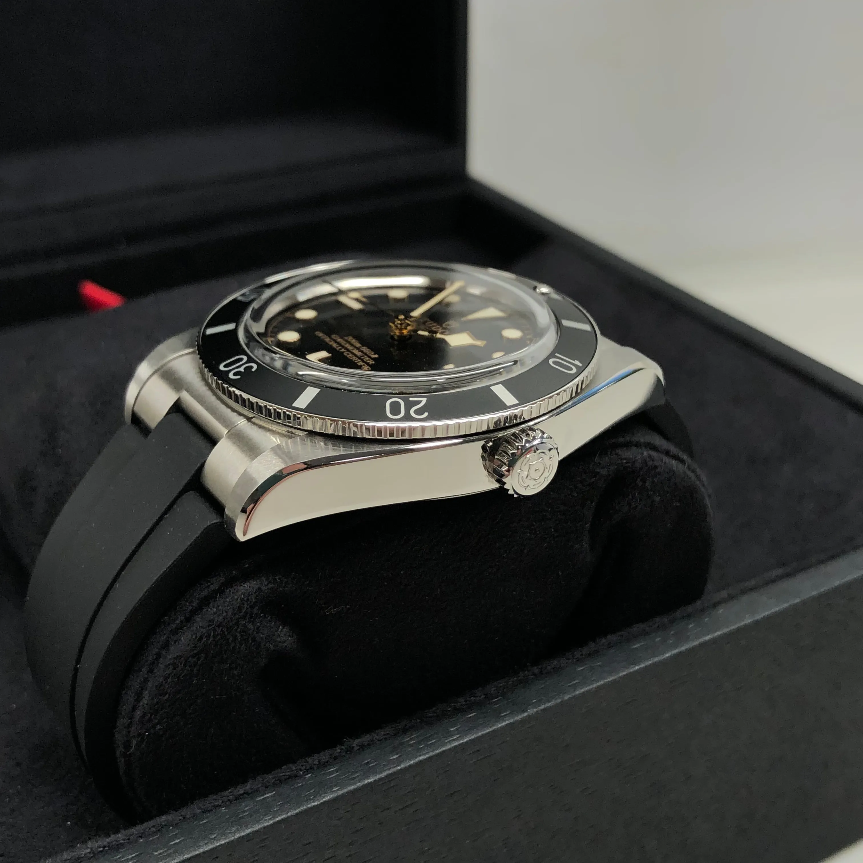 2023 Tudor Black Bay 54 79000N Black Steel Rubber Wristwatch with Box and Papers