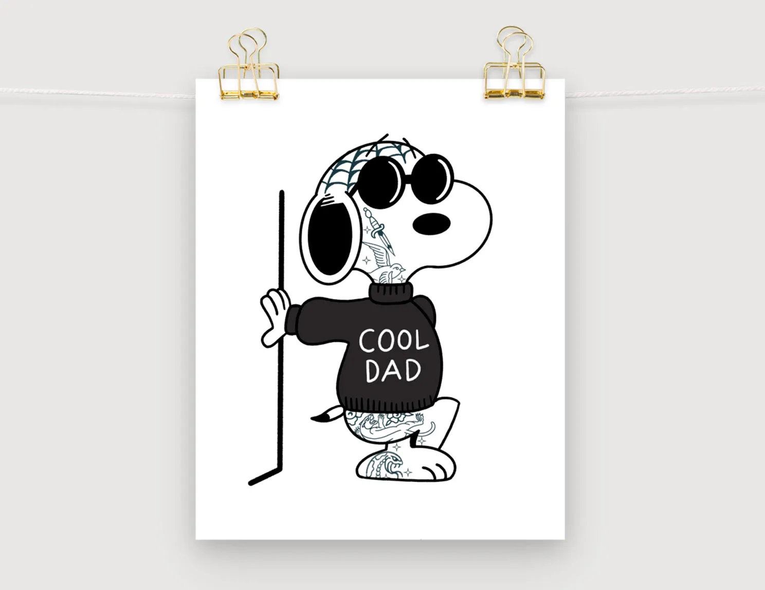 8x10" Joe Cool - Tattooed