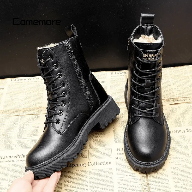 Andrea™ | Elegant Black Leather Ankle Boots