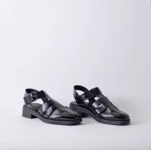 ARCHE TAILHA SANDALS - BLACK PATENT