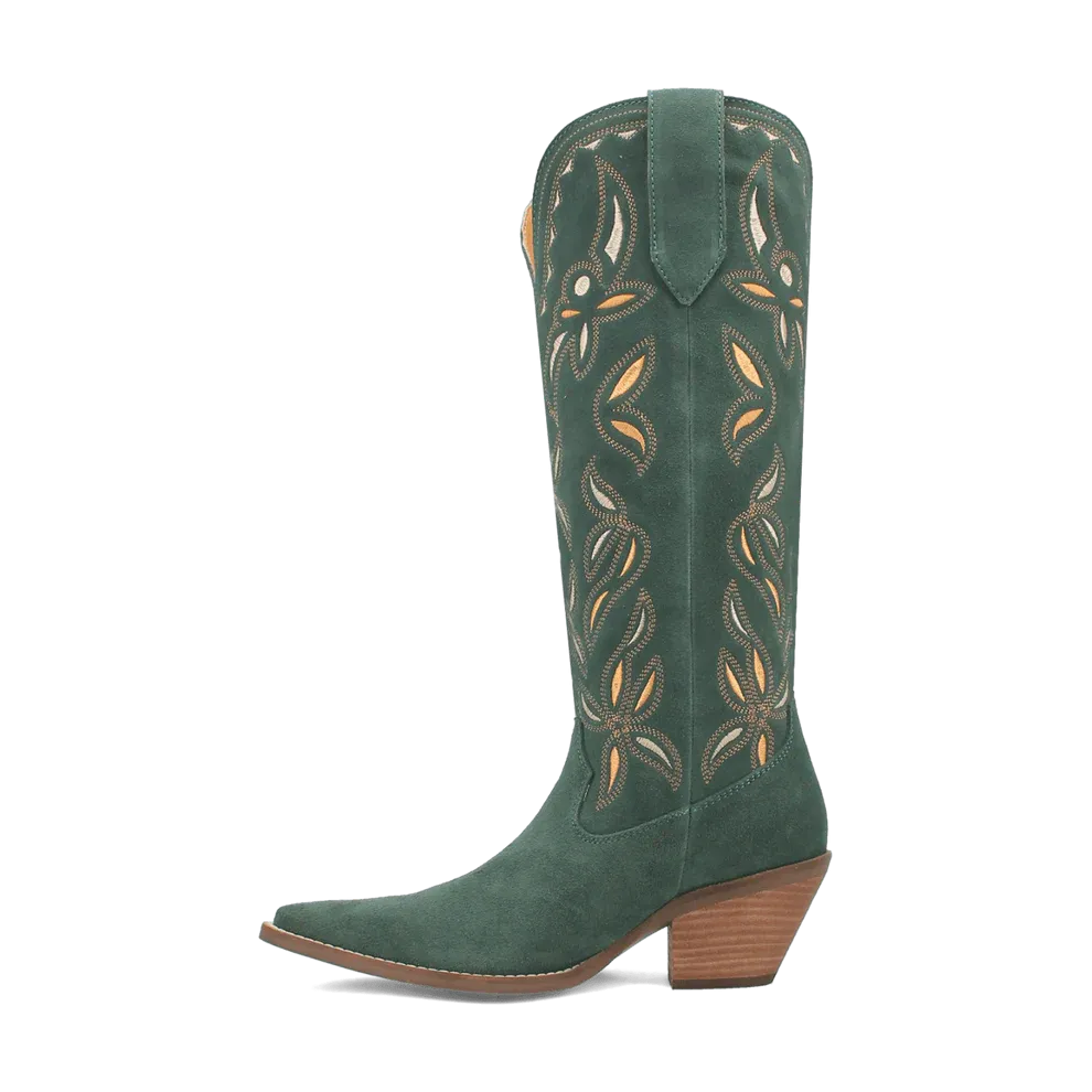 BANDELERA LAD 16 SUEDE W/INLAY GREEN