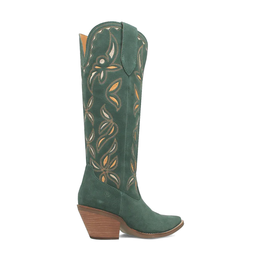 BANDELERA LAD 16 SUEDE W/INLAY GREEN