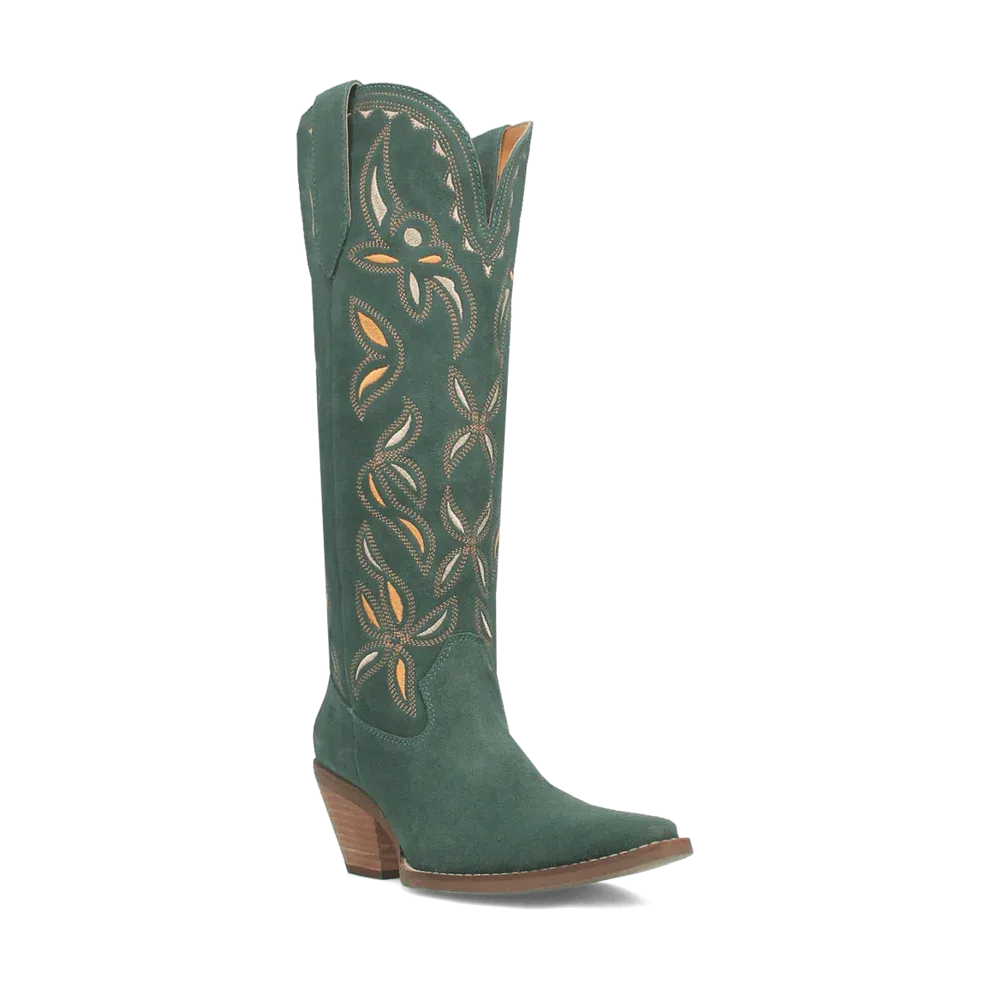 BANDELERA LAD 16 SUEDE W/INLAY GREEN