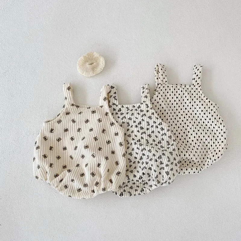Bear Cord Romper