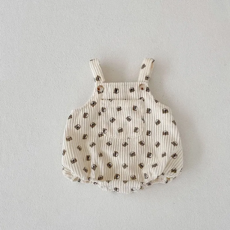 Bear Cord Romper