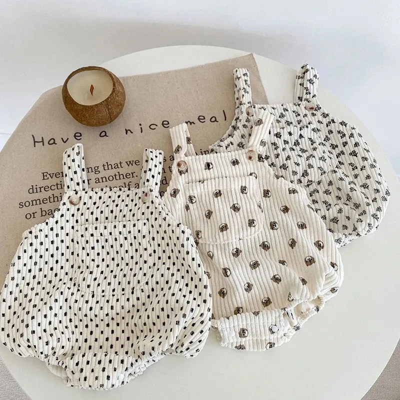 Bear Cord Romper