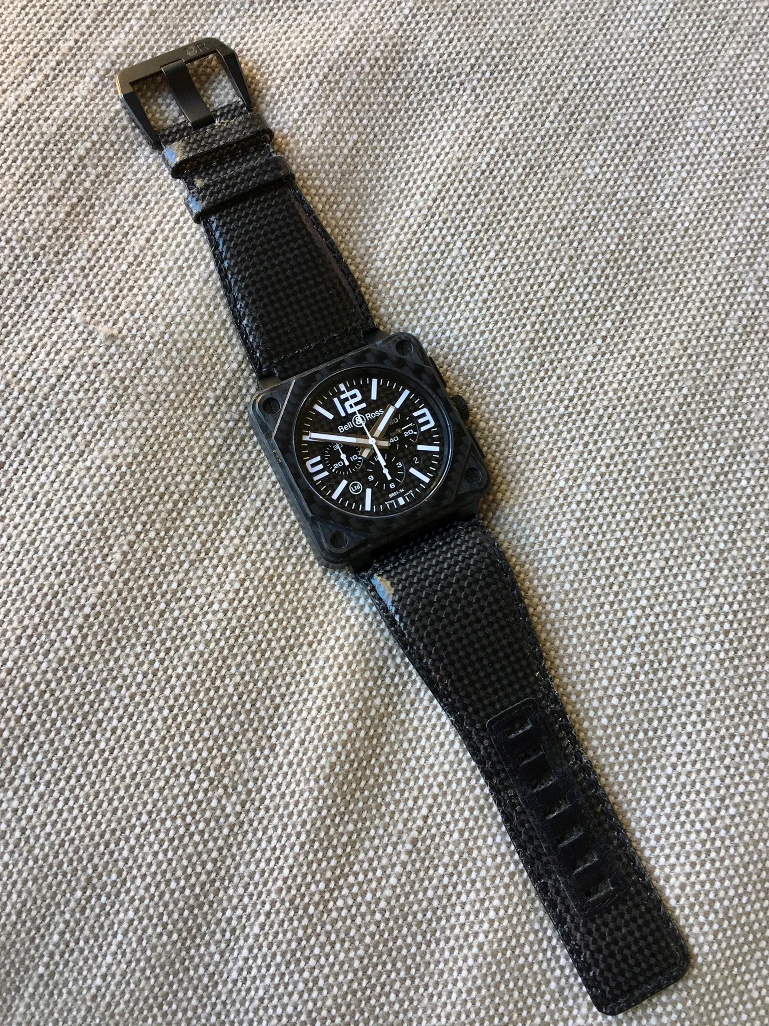 Bell & Ross BR01-94 Carbon Fiber Automatic Chronograph Limited Edition Wristwatch