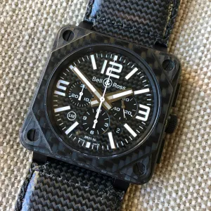 Bell & Ross BR01-94 Carbon Fiber Automatic Chronograph Limited Edition Wristwatch