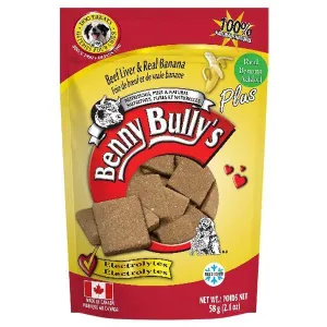 Benny Bully’s Liver Plus Banana Dog Treats (58-g bag)