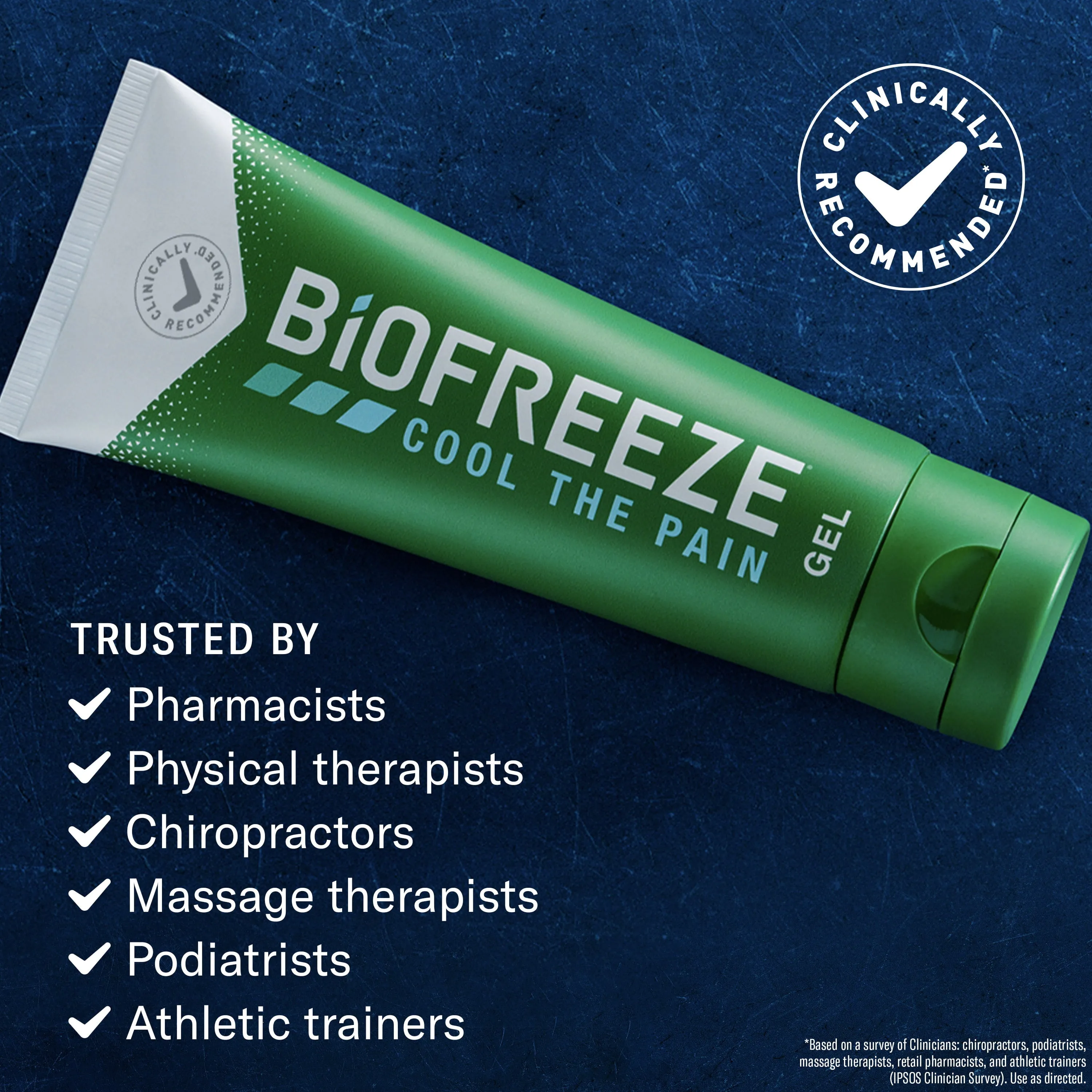 Biofreeze Pain Relieving Gel 3 oz Tube Soothes Sore Muscles and Joints