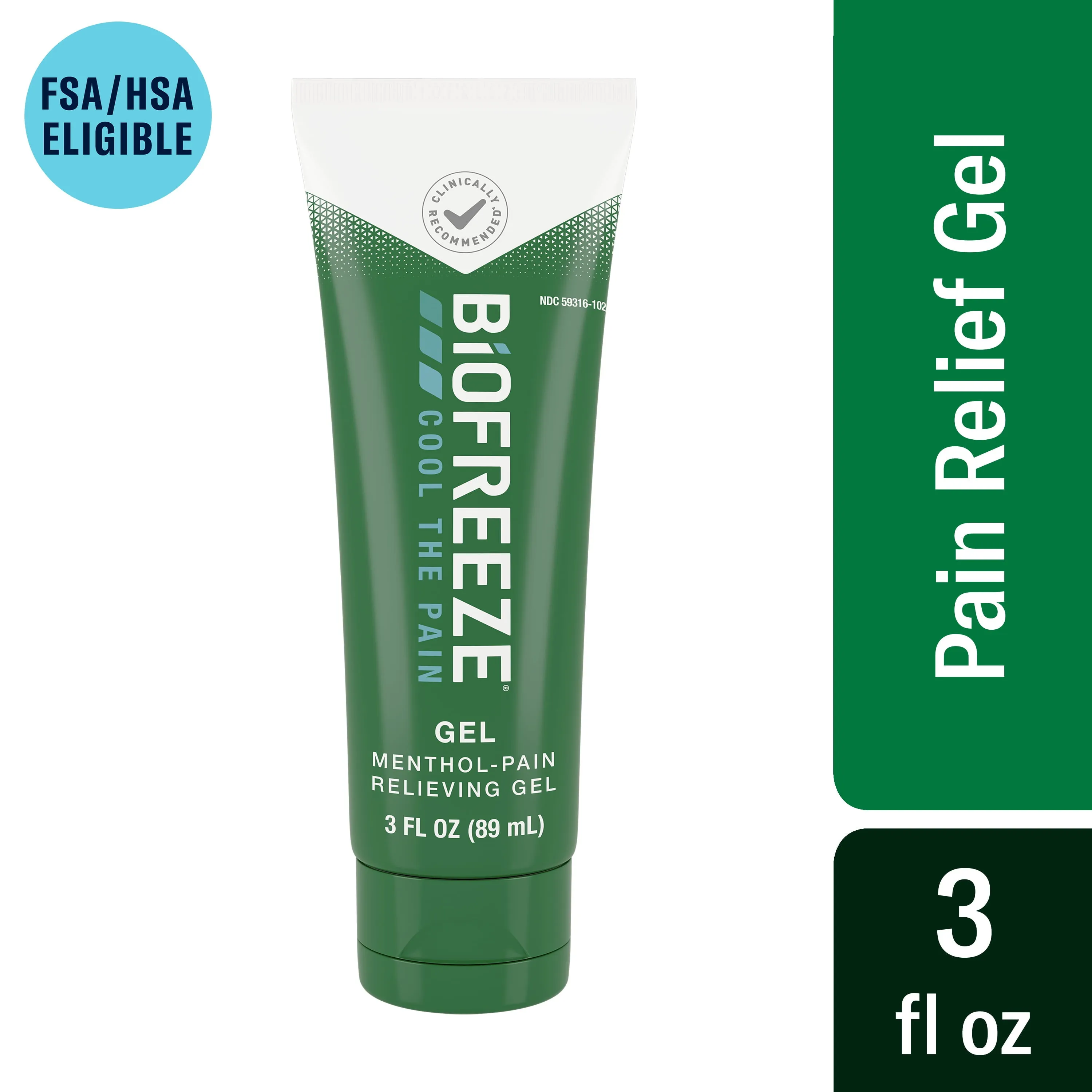 Biofreeze Pain Relieving Gel 3 oz Tube Soothes Sore Muscles and Joints