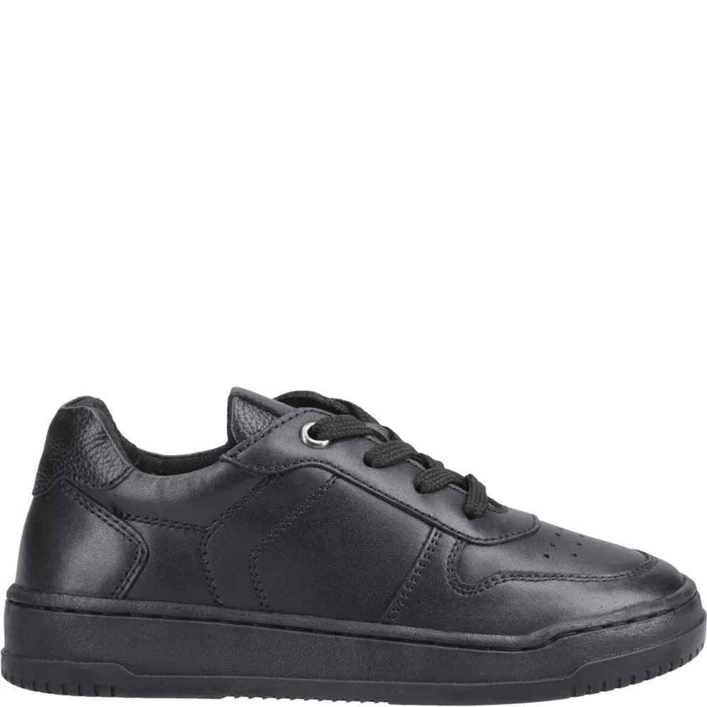 Black Dougie Senior School Shoes