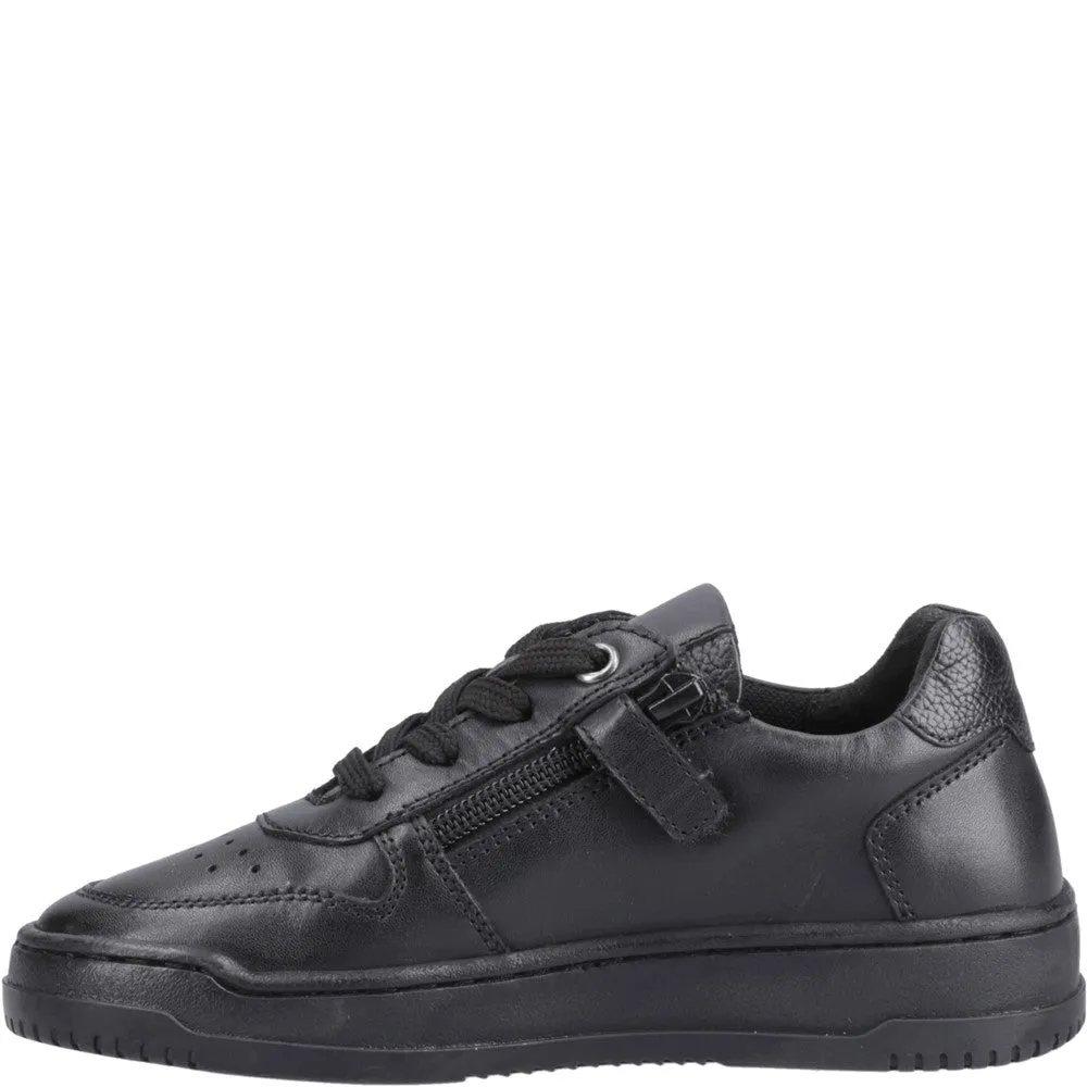 Black Dougie Senior School Shoes