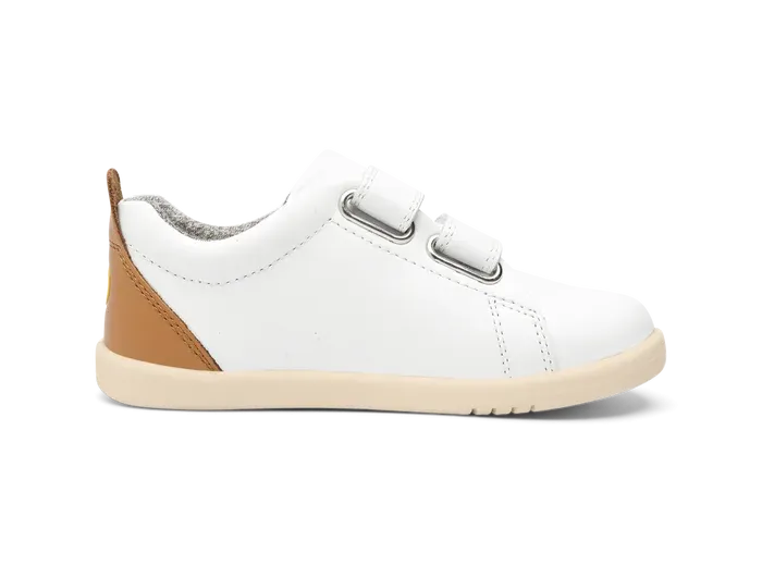 Bobux I-Walk Grass Court - White   Caramel
