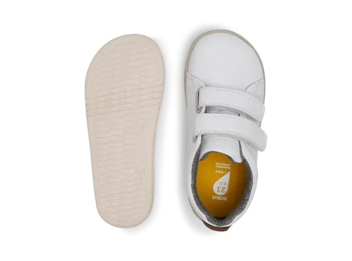 Bobux I-Walk Grass Court - White   Caramel