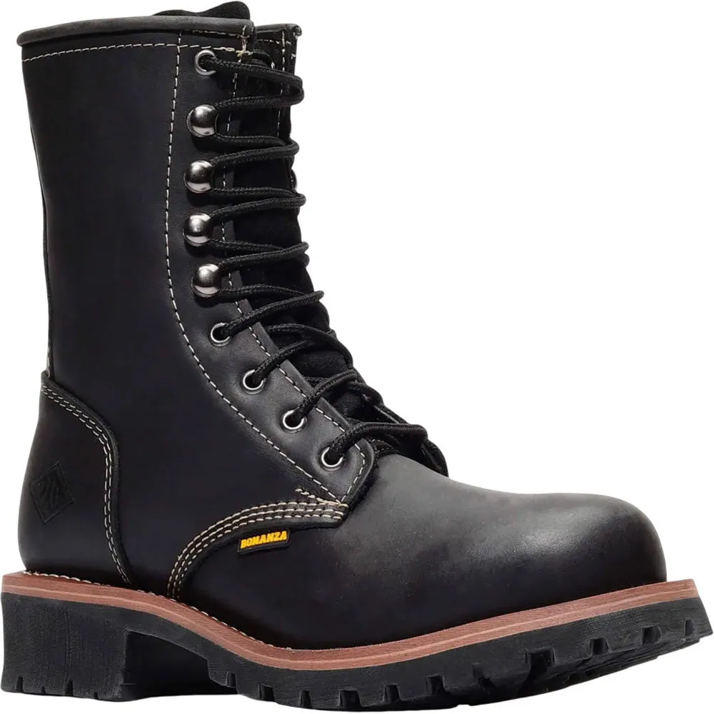Bonanza Sierra 9” Jet Black Work Boots