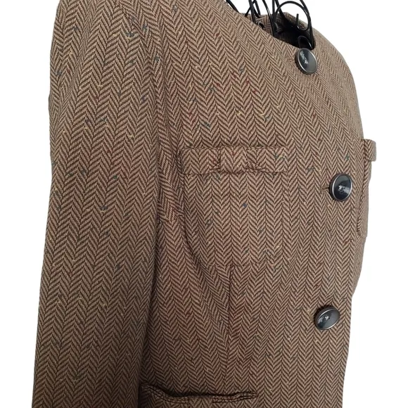 Cabi 3170 Herringbone Fleck Penny Blazer, Size XS