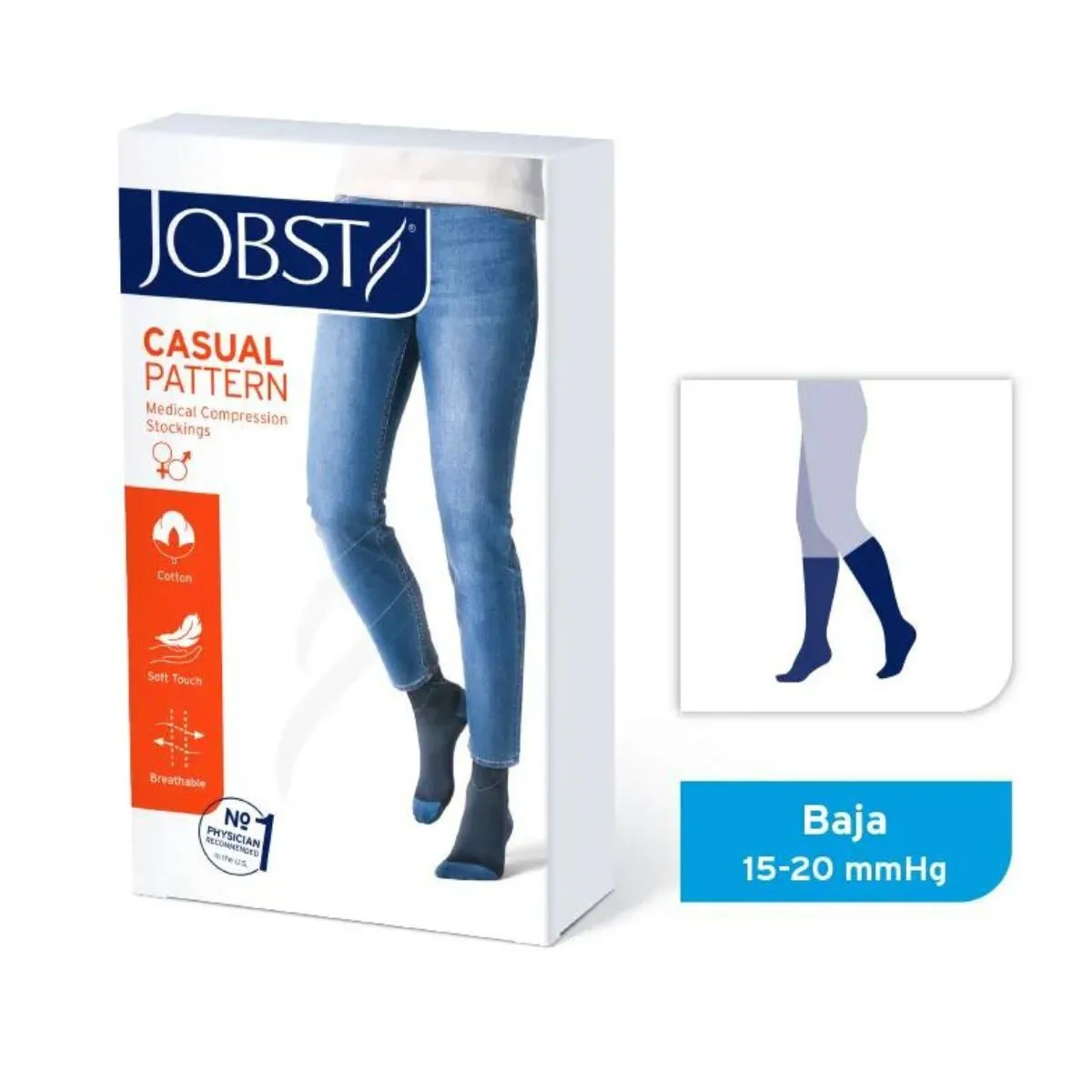 Calcetín Casual Pattern 15-20 mmhg Rosado
