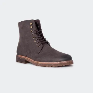 Caliber Shoes Black Lace Up Boots for Men (NICHOLAS A500R)