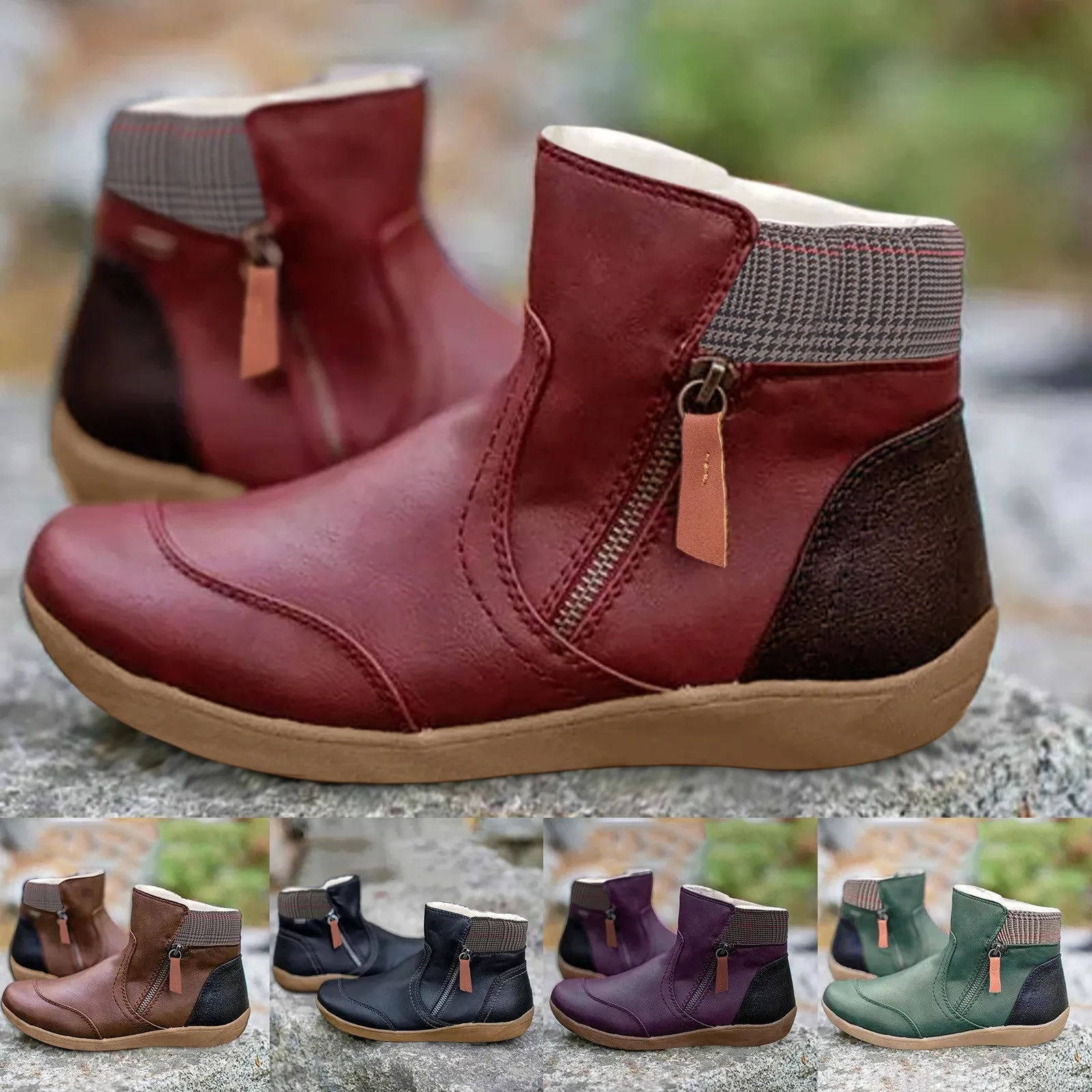 Caroline™ | Stylish Waterproof Leather Boots