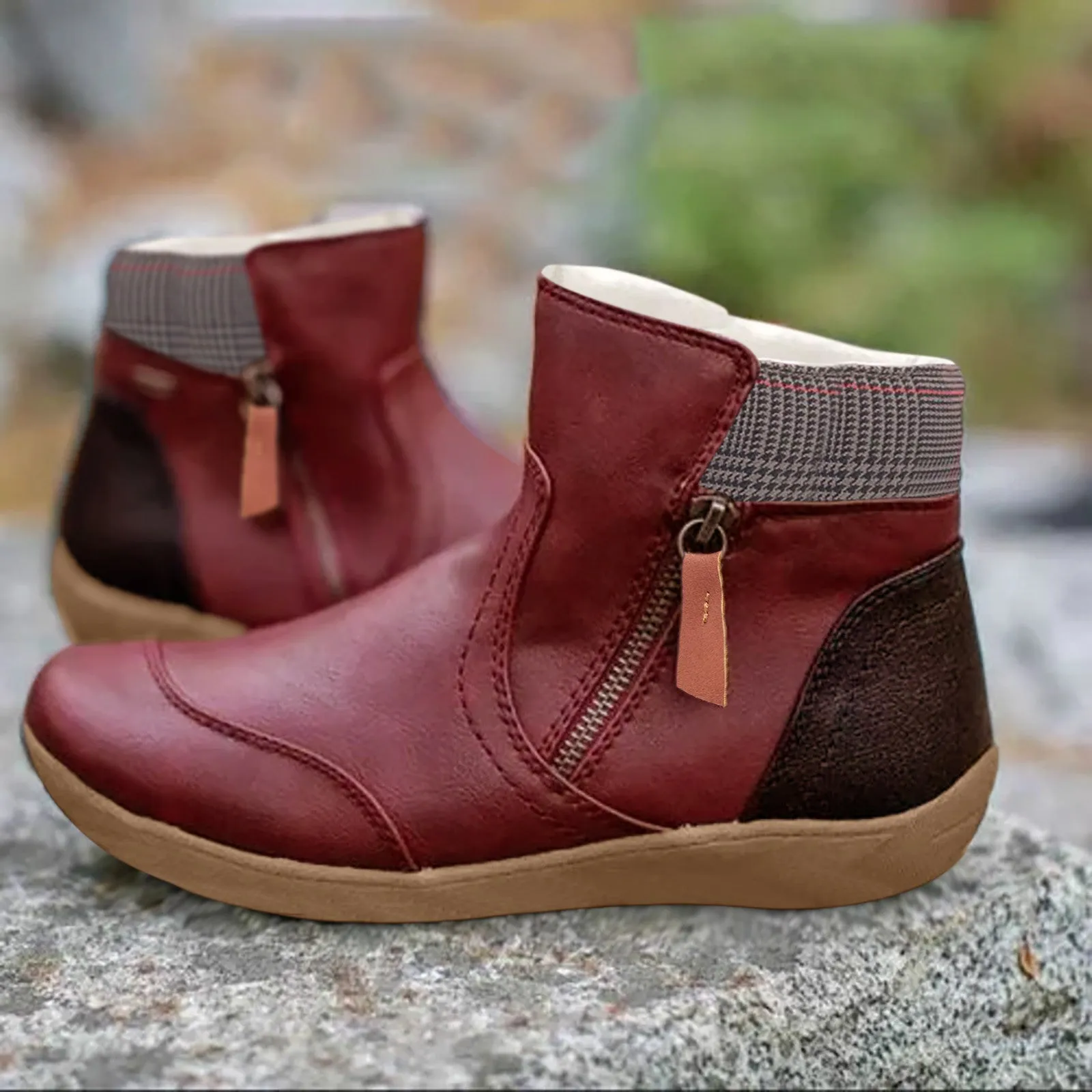 Caroline™ | Stylish Waterproof Leather Boots