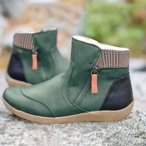 Caroline™ | Stylish Waterproof Leather Boots