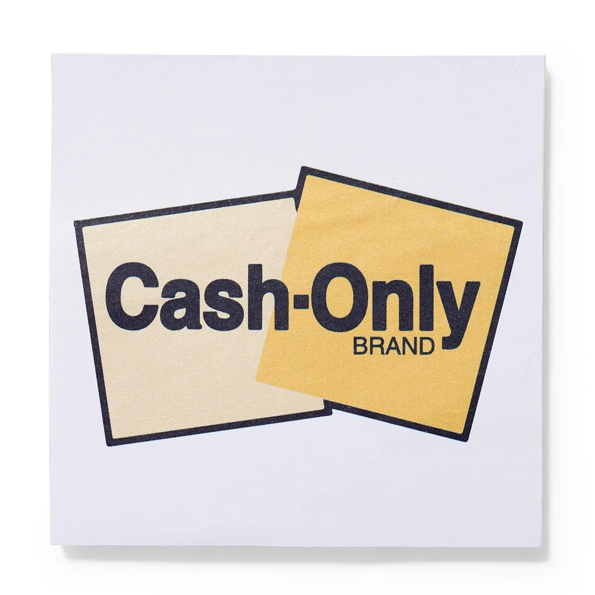 Cash Only - Sticky Notes