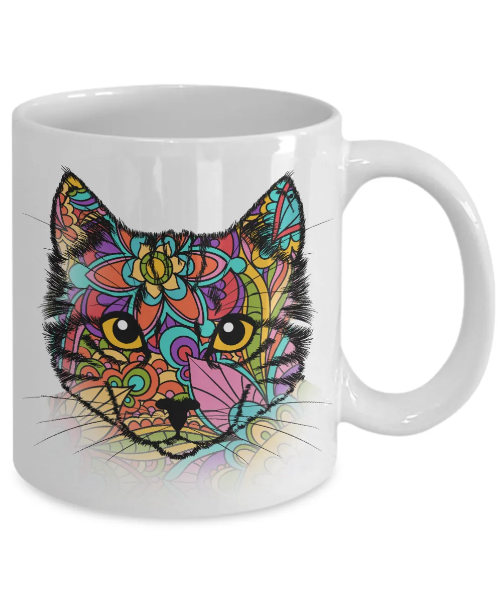 Cat of Many Colors mug