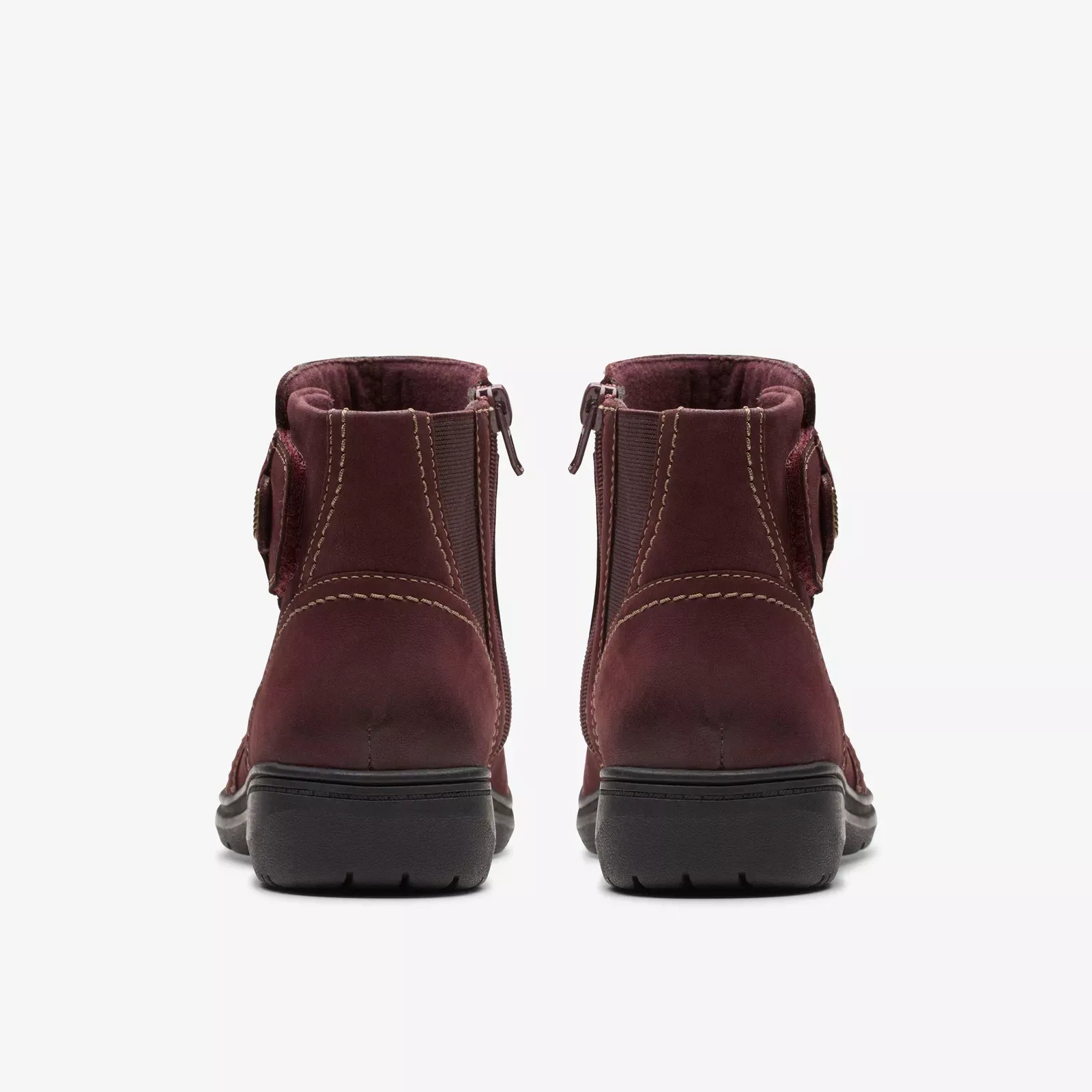 Clarks Women's Carleigh Style Wine Nubuck 26179512