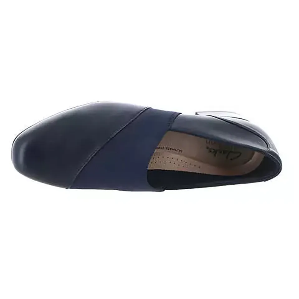 Clarks Women's Juliet Gem Navy Leather 26175176
