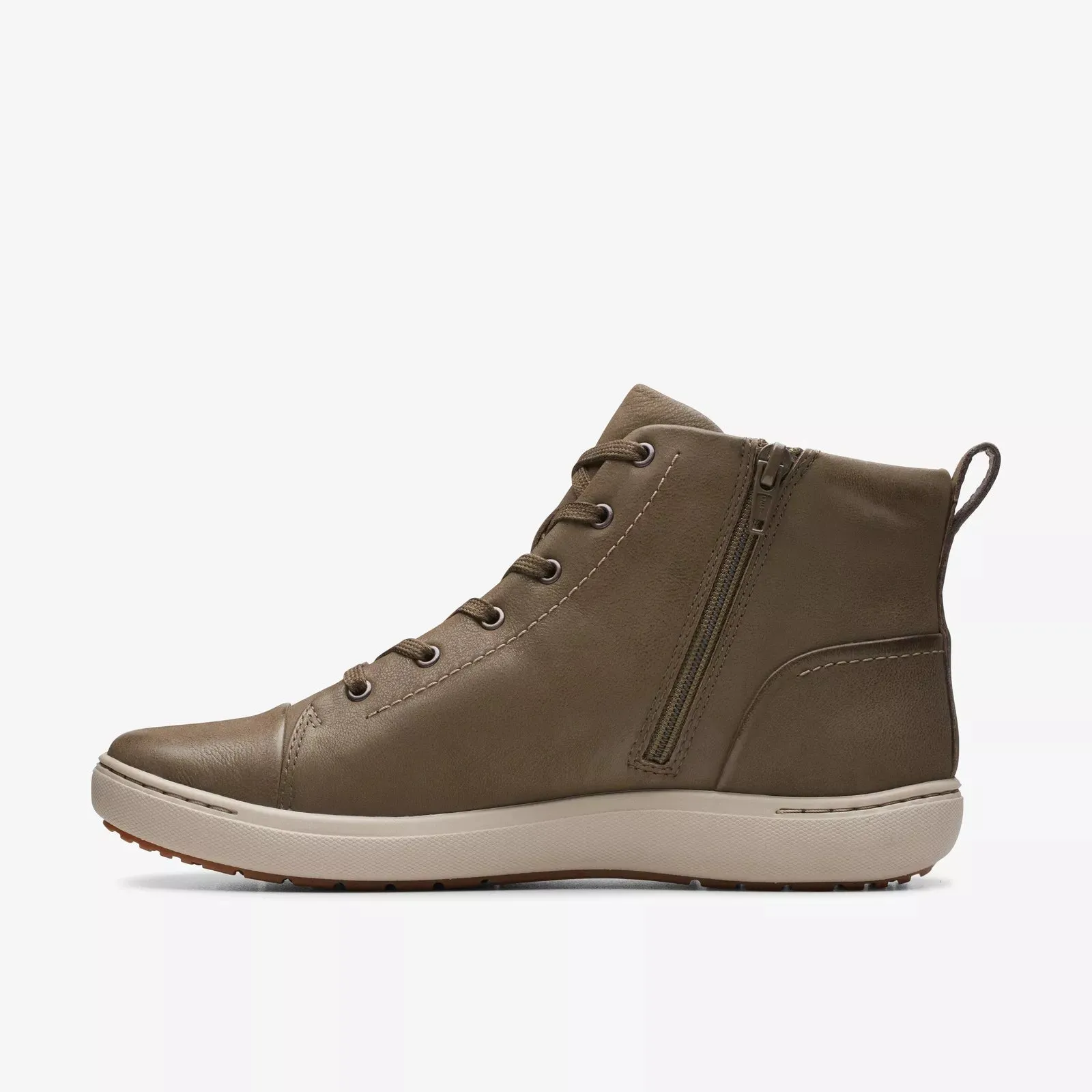 Clarks Women's Nalle Vine Dark Olive Leather 26174386