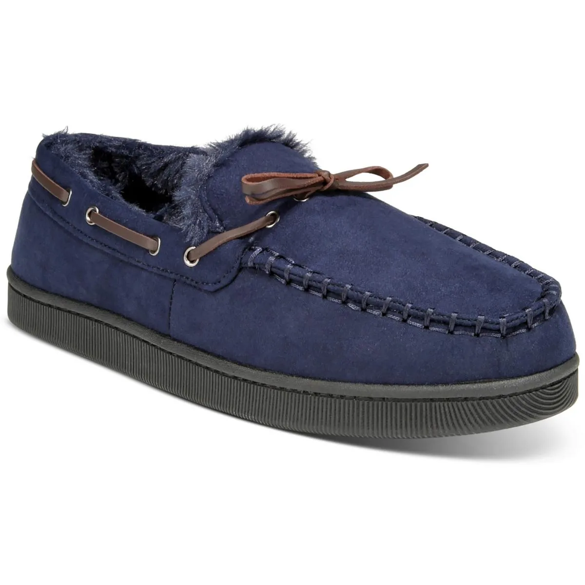 Club Room Mens   Bow  Moccasin Slippers