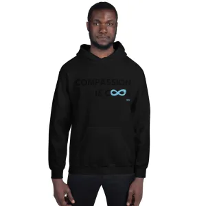 Compassion is Cool - Unisex Hoodie - Black Print
