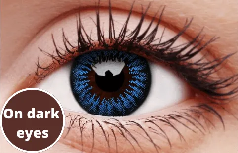 Cool Blue Coloured Contact Lenses