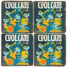 Cool Cats Jazz Club Coasters