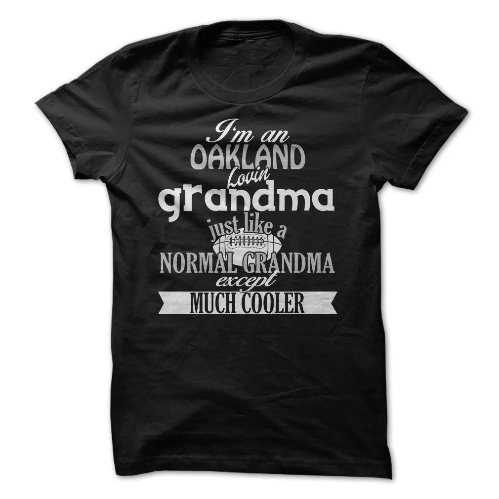 Cool Oakland Football Grandma
