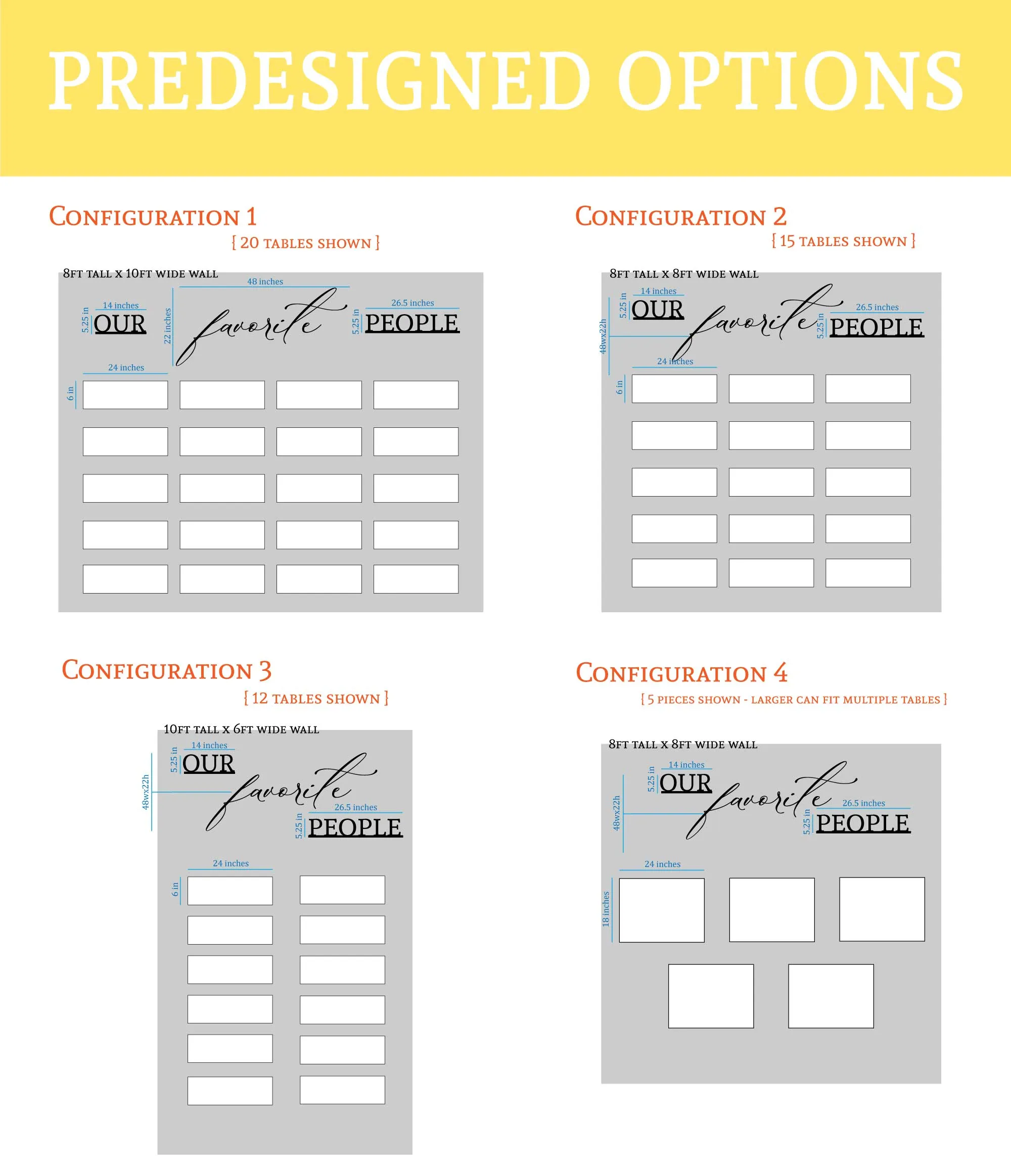 Custom Wedding Seating Chart Wall