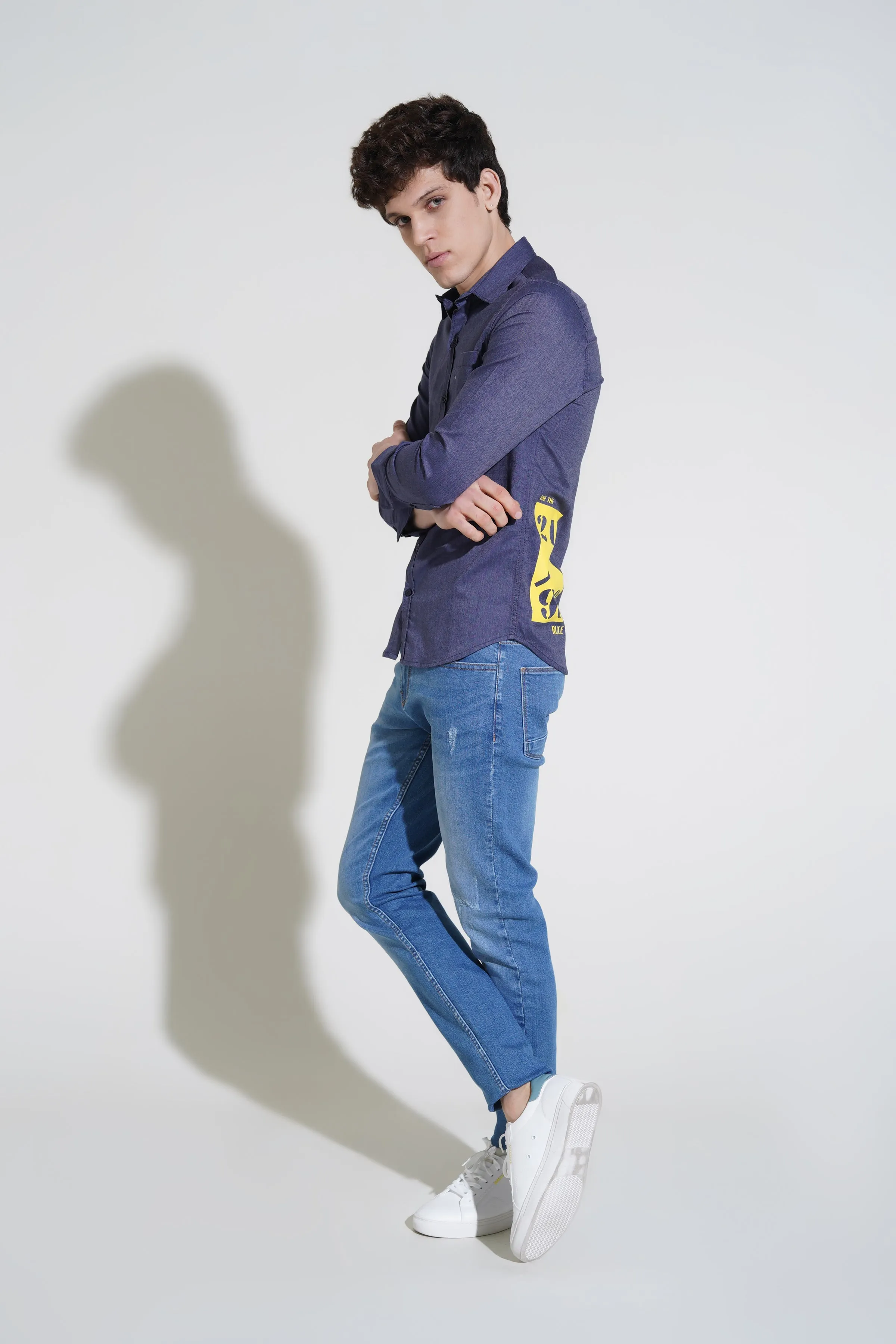 Dark Blue Casual Shirt FS